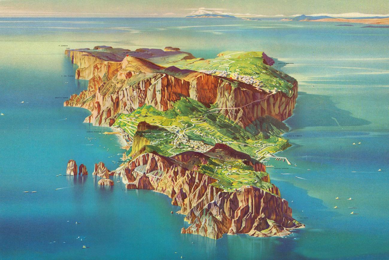 Map of Capri Island